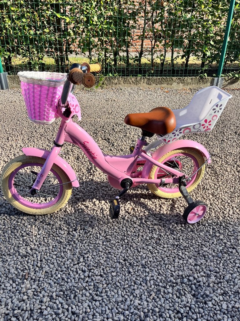 Kinderfiets, Stabilisateurs, Frein à rétropédalage, Comme neuf, Enlèvement