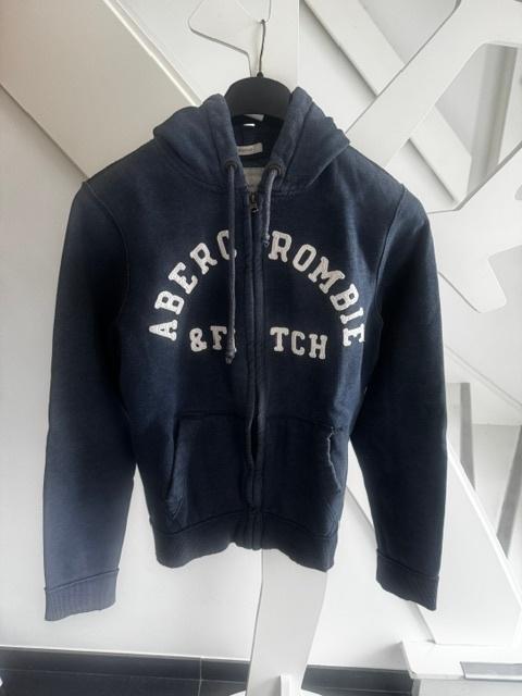 Gilet bleu Abercrombie & Fitch taille S look usé, Abercrombie & Fitch, Enlèvement ou Envoi, Taille 36 (S), Bleu