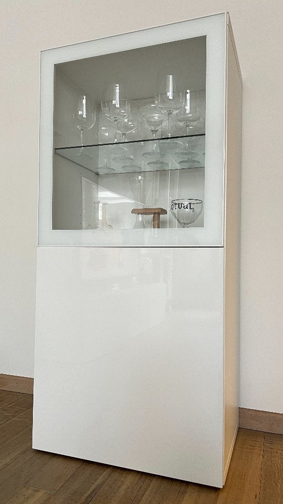 Vitrine / meuble à verres IKEA BESTÅ blanc, 25 à 50 cm, Enlèvement, 50 à 100 cm, 100 à 150 cm