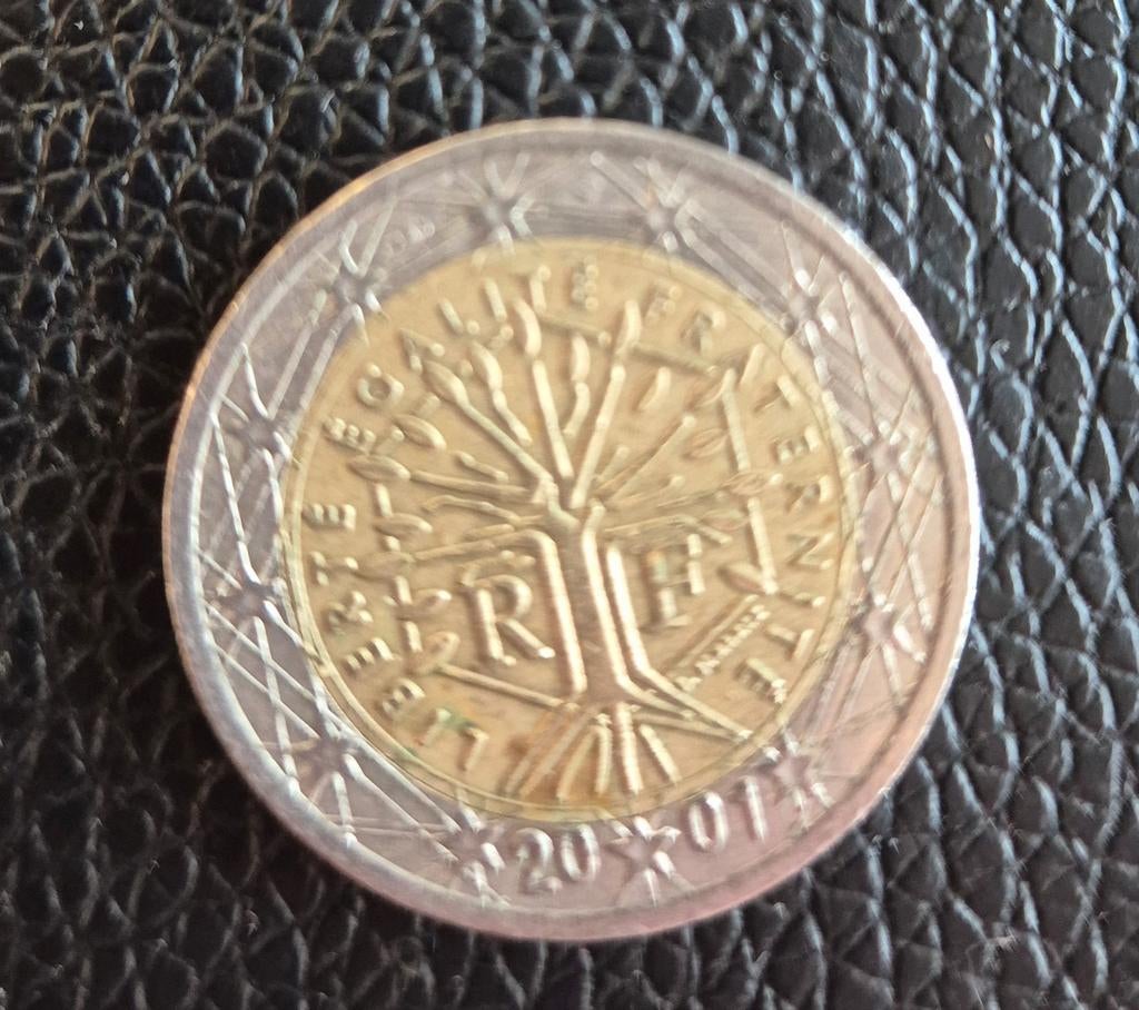 2 euro Franse munt 2001, Ophalen, 2 euro