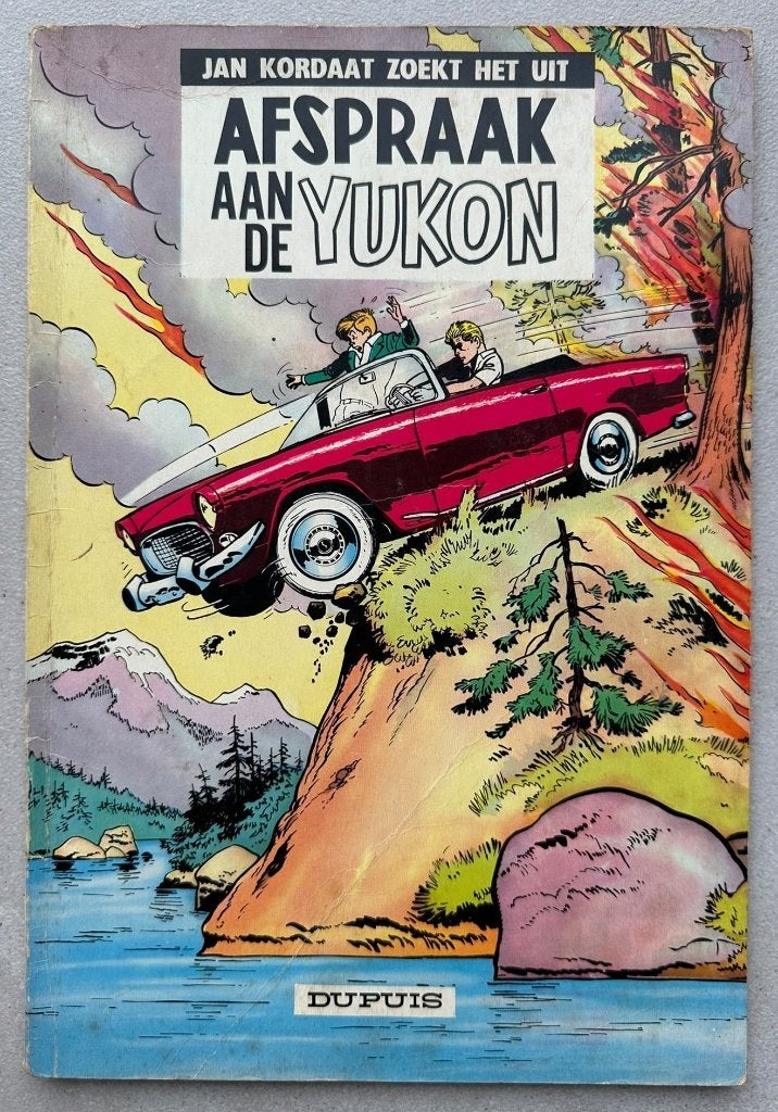 Jan Kordaat, Afspraak aan de Yukon - Eerste druk 1963, Gelezen, Eén stripboek, Ophalen of Verzenden, Jijé