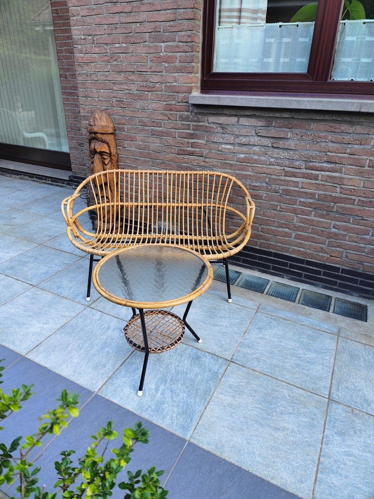 Ensemble de canapé et table basse en rotin Rohé Noordwolde V, Enlèvement