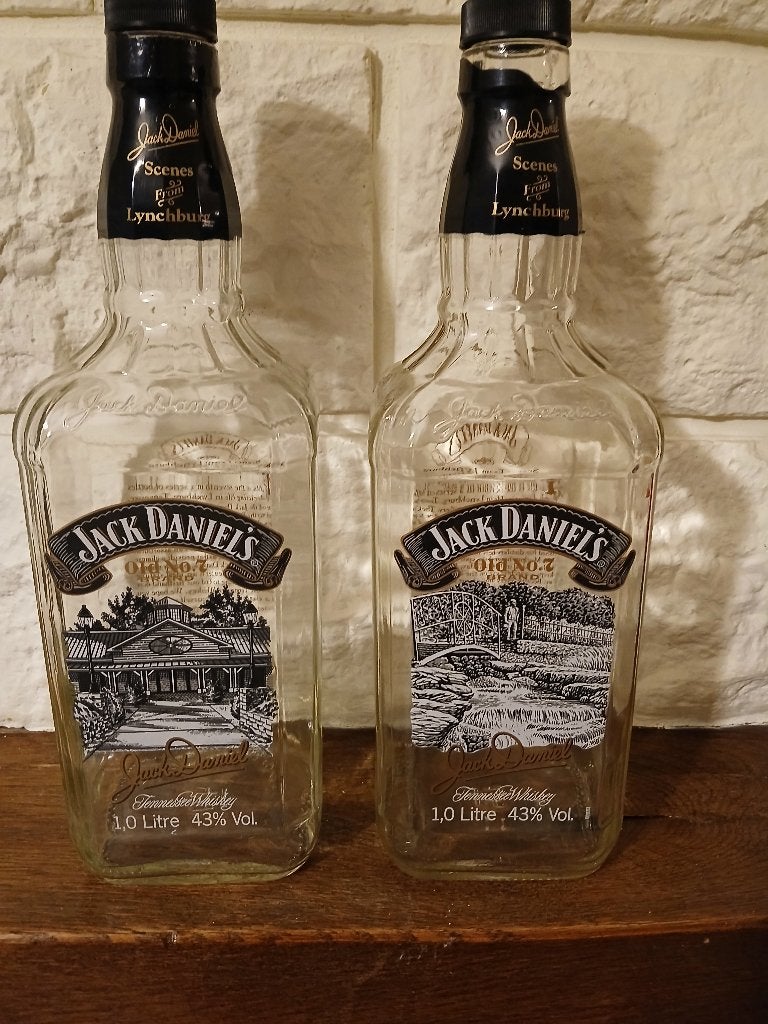 Jack Daniel's gezeefdrukte flessen, Ophalen of Verzenden, Zo goed als nieuw, Noord-Amerika, Overige typen