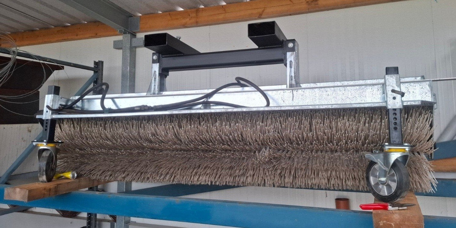 borstelmachine bema, Ophalen