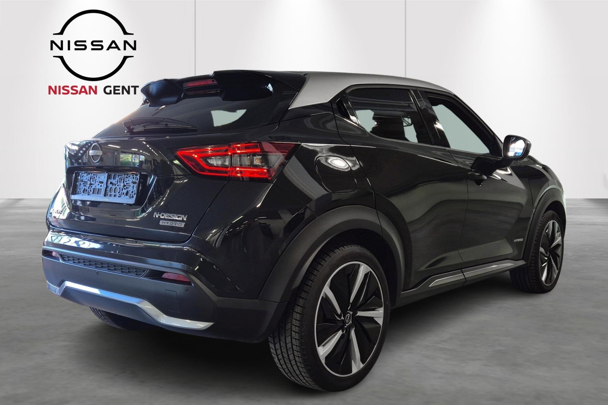 Nissan Juke 1.6 Hybrid 145 N-Design Automaat/Navigatie/Parke, Auto's, Stof, Gebruikt, 4 cilinders, https://public.car-pass.be/vhr/037eb2e6-ffd0-46f0-acd7-4ab4a83fb666