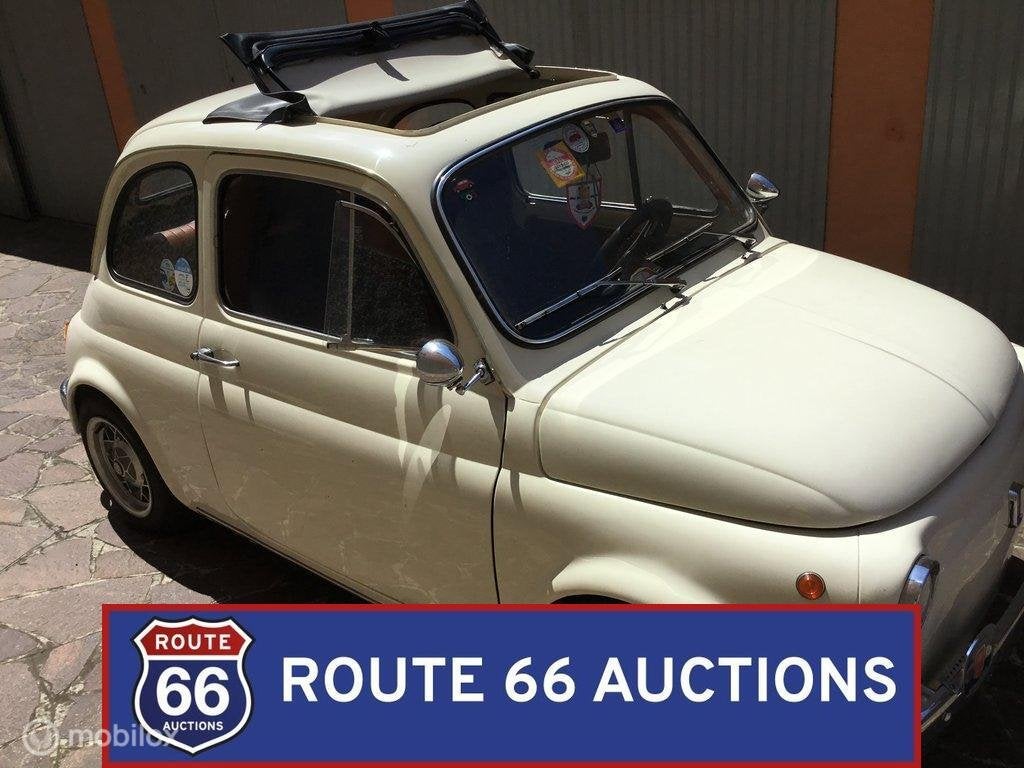 Fiat 500 | 1971 | Route 66 Auctions, Auto's, Zwart, Bedrijf, Handgeschakeld, Overige carrosserie