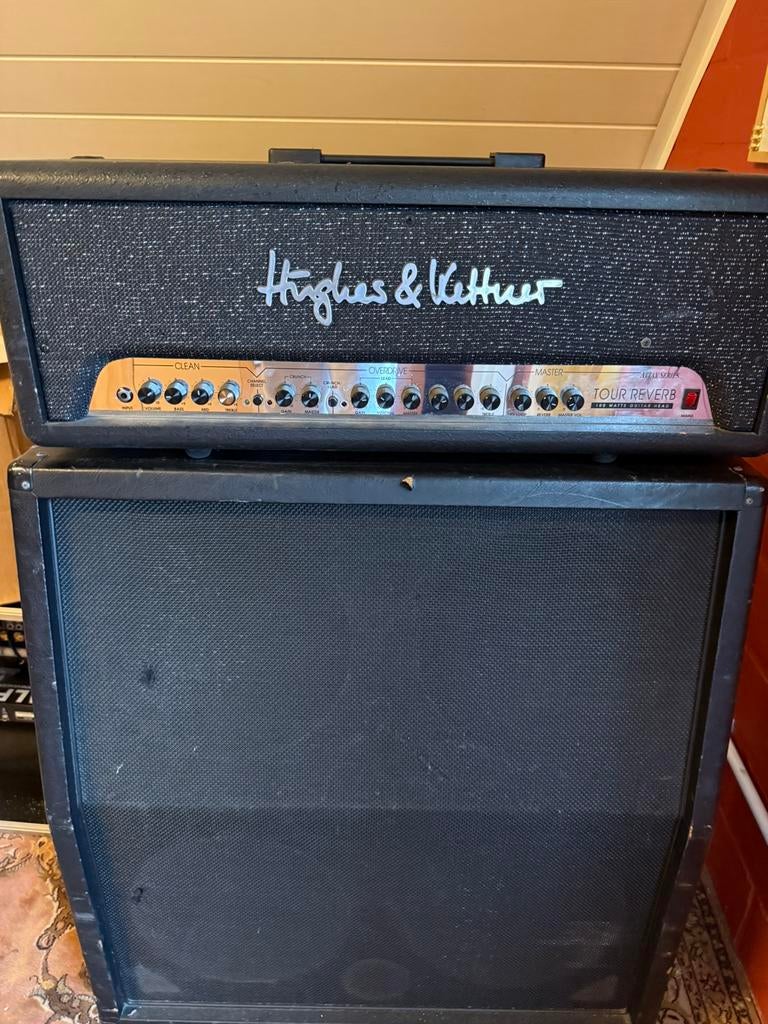 Hughes&Kettner top versterker + 2 onderboxen, Enlèvement, Utilisé, Guitare