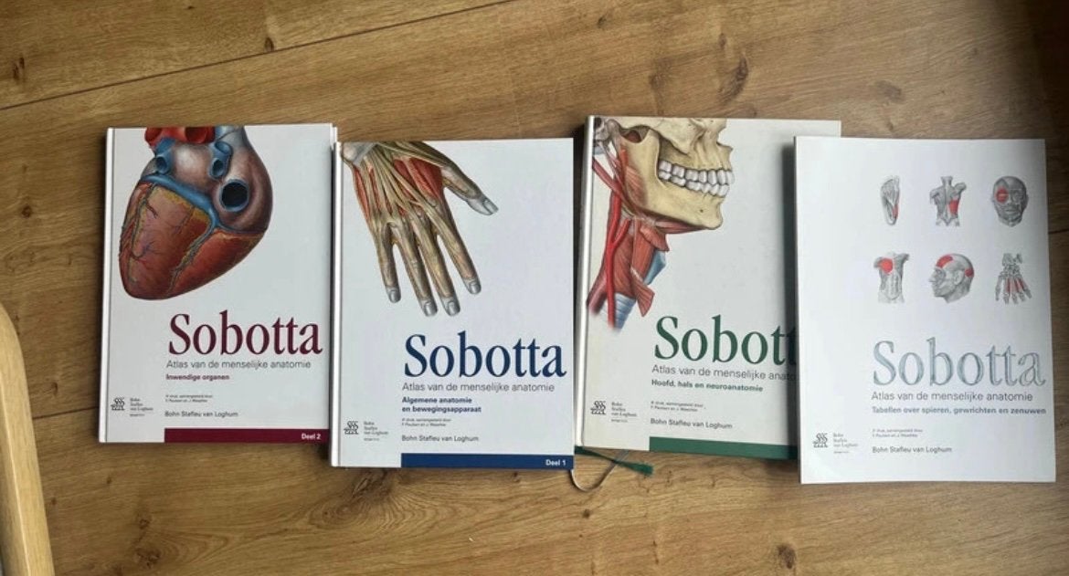 Compelete (3) Sobotta anatomie-atlas, inclusief tabellenboek, Enlèvement, Neuf