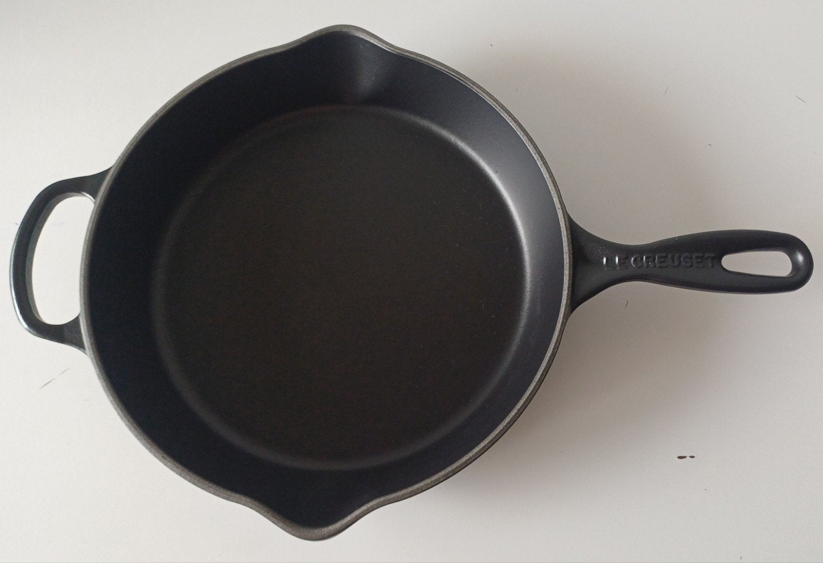 Le creuset pan ., Ophalen of Verzenden, Gietijzer, Koekenpan, Le Creuset