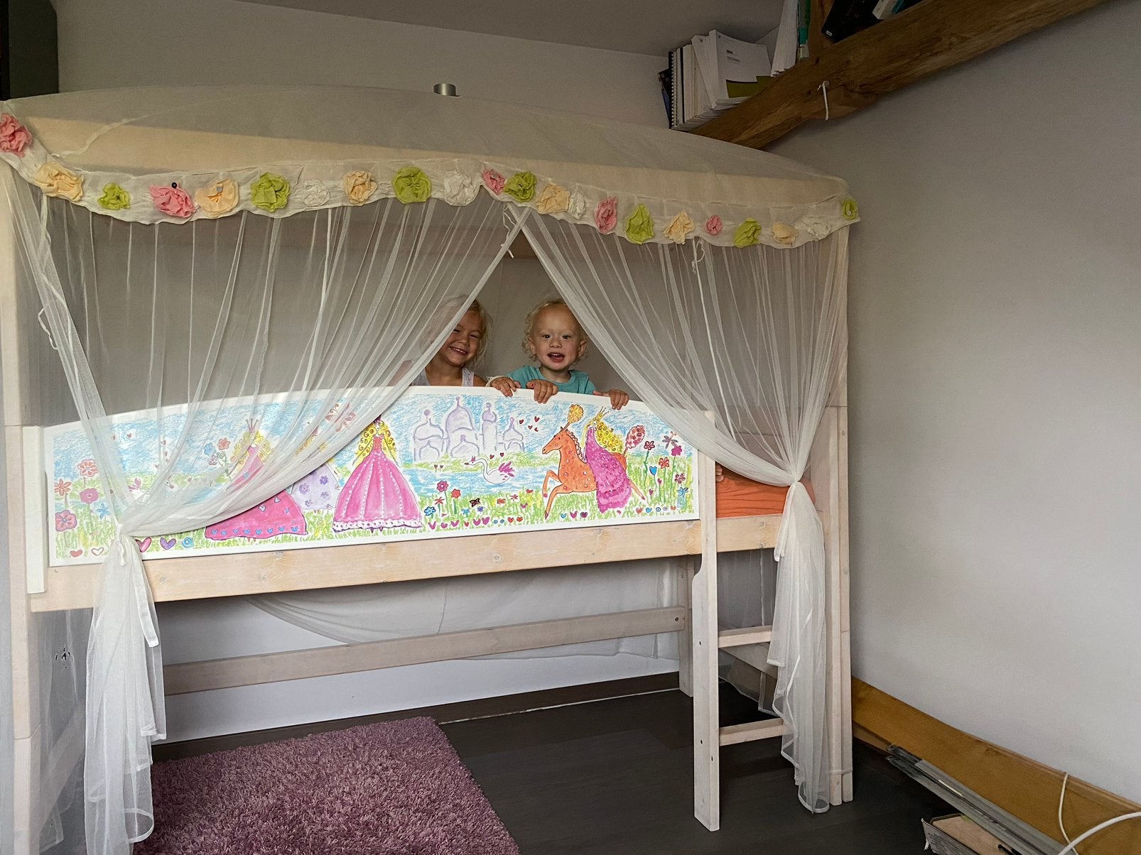 Lifetime half hoogslaper, Enfants & Bébés, Chambre d'enfant | Lits superposés & Lits mezzanines, Enlèvement, Comme neuf, Lit mezzanine