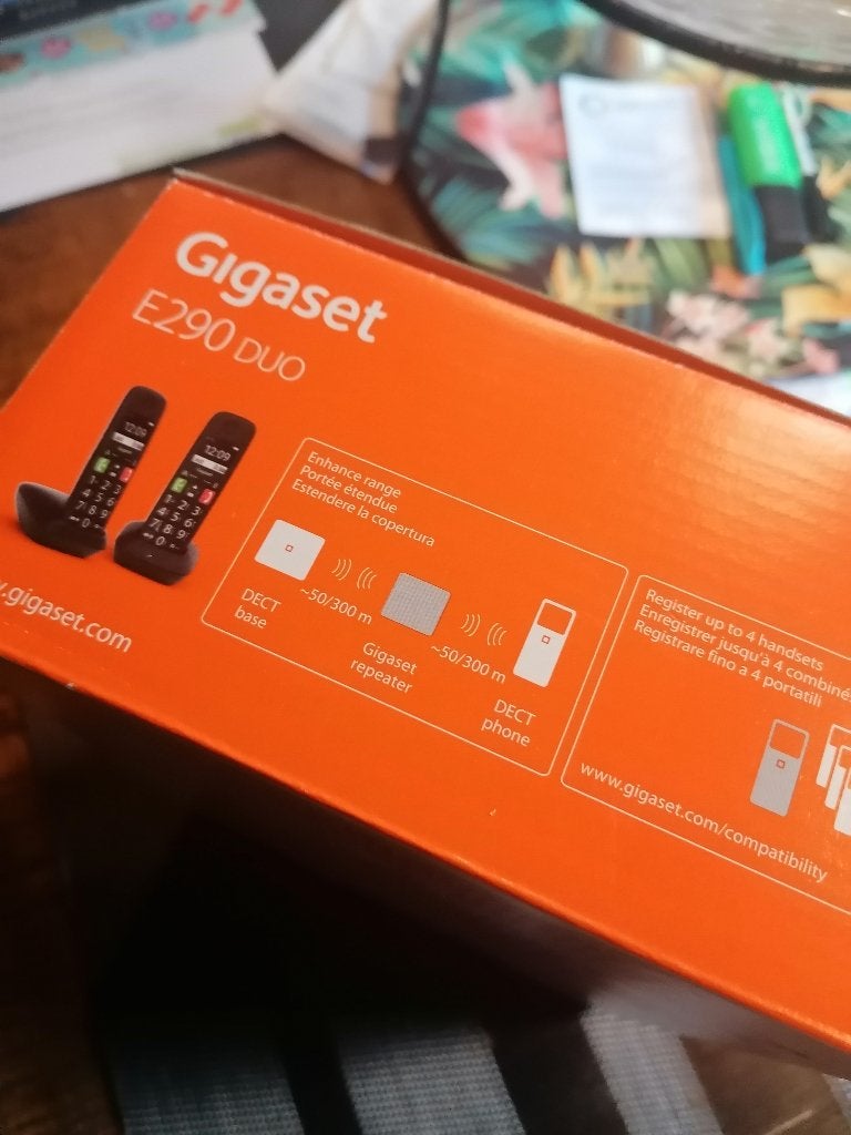 2 voudig toestel handy Gigaset E290 Duo, Enlèvement, Neuf, 2 combinés