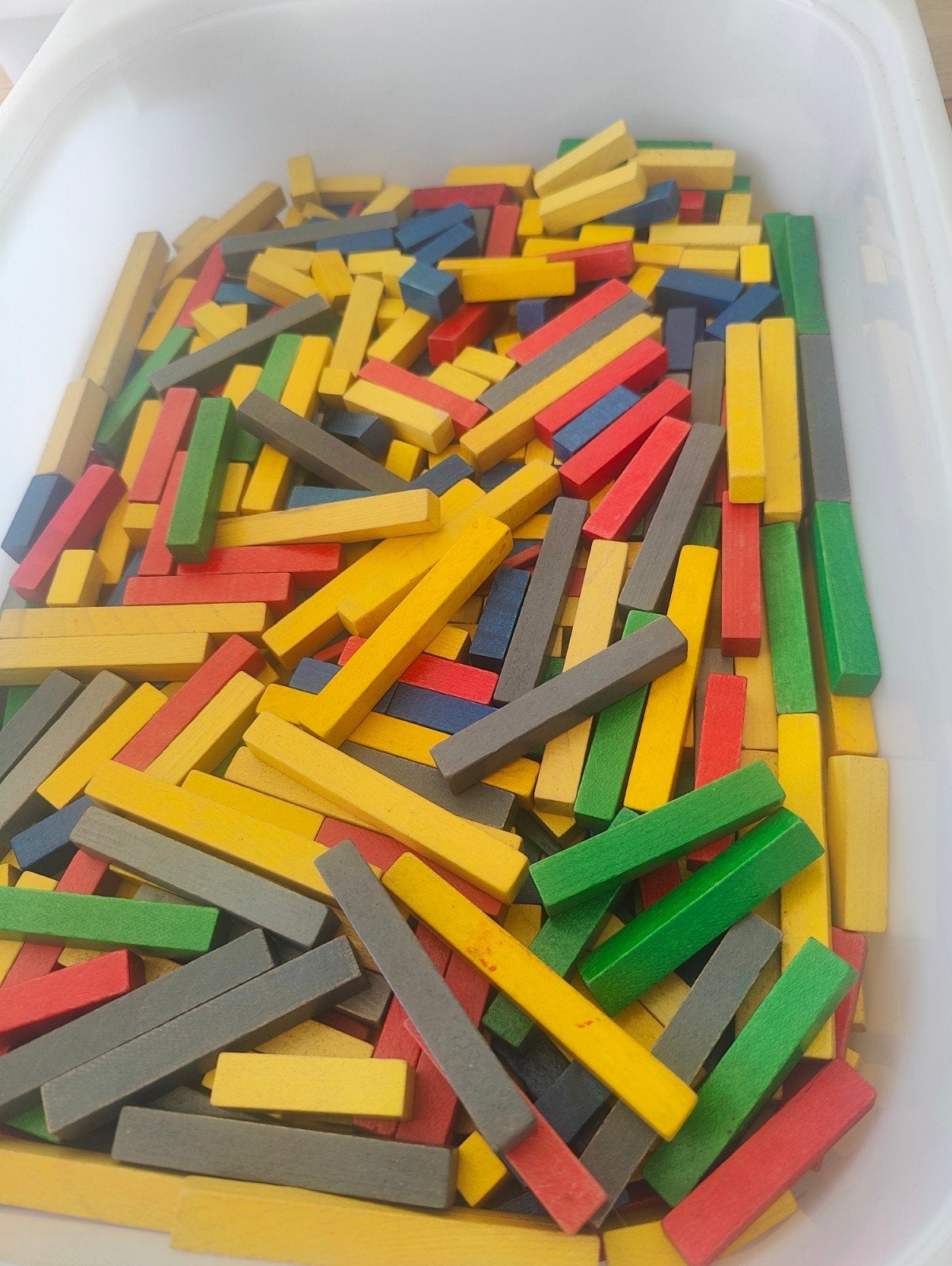 houten rekenblokjes telblokjes rekenen cuisenaire, Ophalen