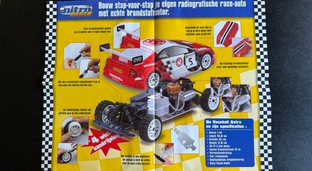 Kyosho DeAgostini Nitro Racer Astra + Porsche 911, Hobby en Vrije tijd, Modelbouw | Radiografisch | Auto's, Ophalen, Nieuw, Schaal 1:10