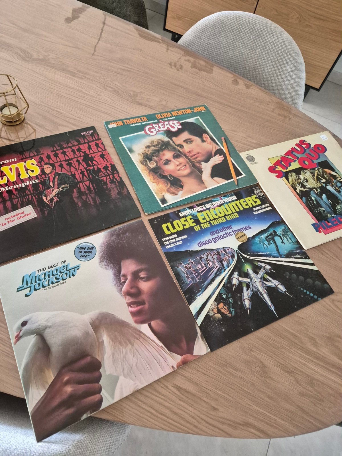 LP Elvis - Michael Jackson - Grease - Status Quo, Enlèvement ou Envoi, LP