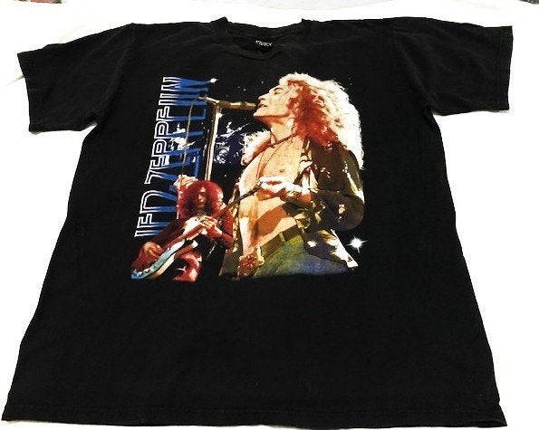 Led Zeppelin T-shirt Merk Heavy Metal 70's uniek stuk😎🤠🎶, Andere, Overige kleuren, Maat 56/58 (XL), Ophalen of Verzenden