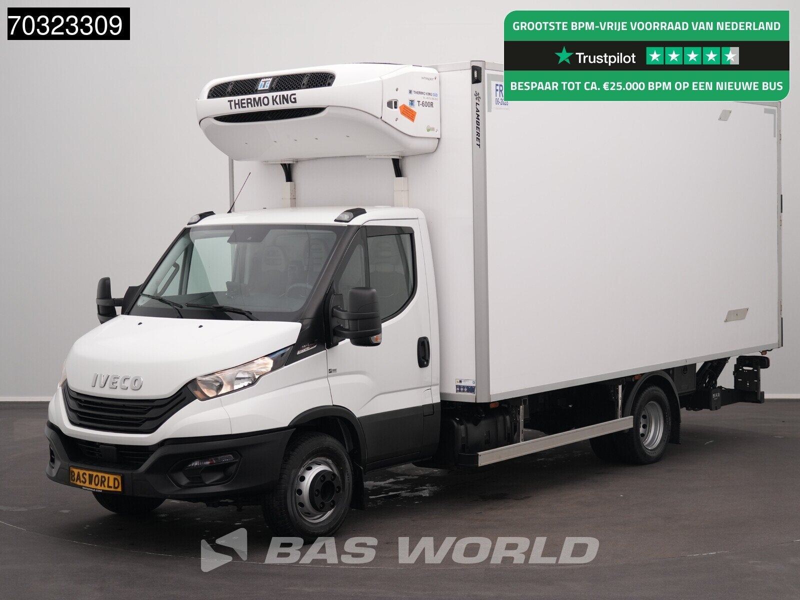 Iveco Daily 72C21 3.0L Automaat Lamberet Laadklep Koelwagen, Auto's, Bestelwagens en Lichte vracht, Stof, Gebruikt, Euro 6, 4 cilinders