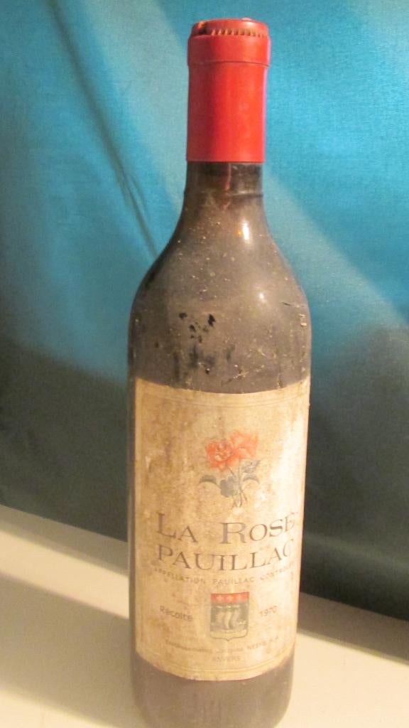 La Rose Pauillac - 1970, Verzamelen, Wijnen, Frankrijk, Ophalen of Verzenden, Zo goed als nieuw, Rode wijn