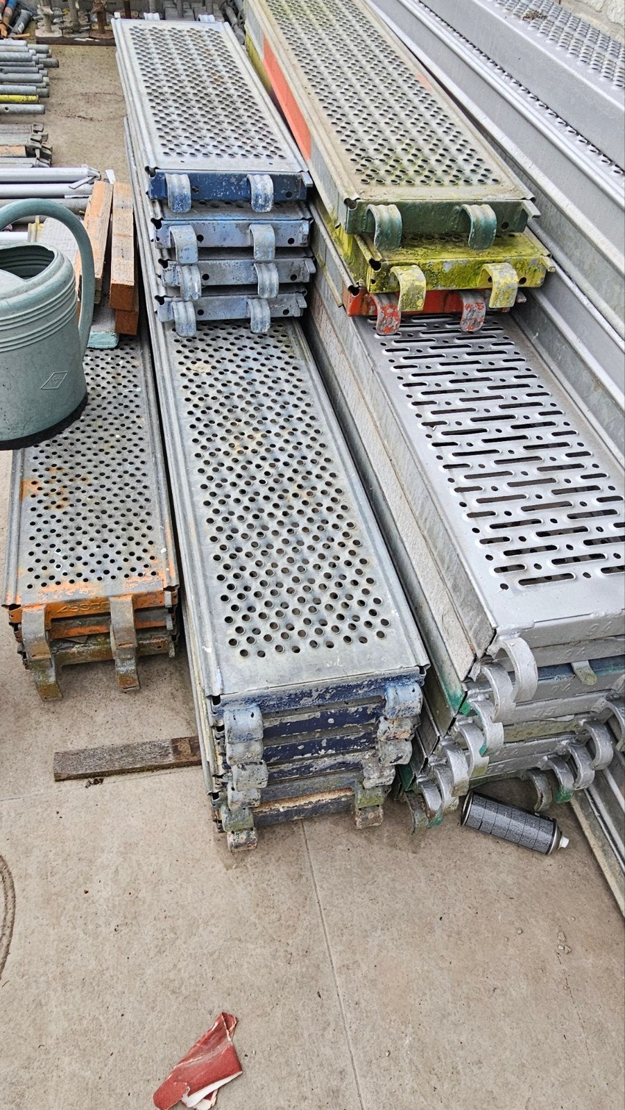 Layher steiger onderdelen, Doe-het-zelf en Bouw, Steigers, Ophalen, Gebruikt, Gevelsteiger, 5 meter of hoger