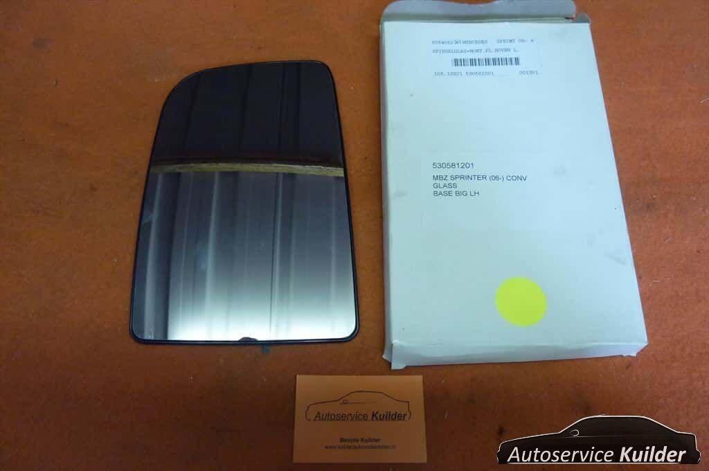 Spiegelglas met houder Links Mercedes Sprinter 2006-2013  Ni, Autos : Pièces & Accessoires, Rétroviseurs, Neuf, -, -, Enlèvement ou Envoi