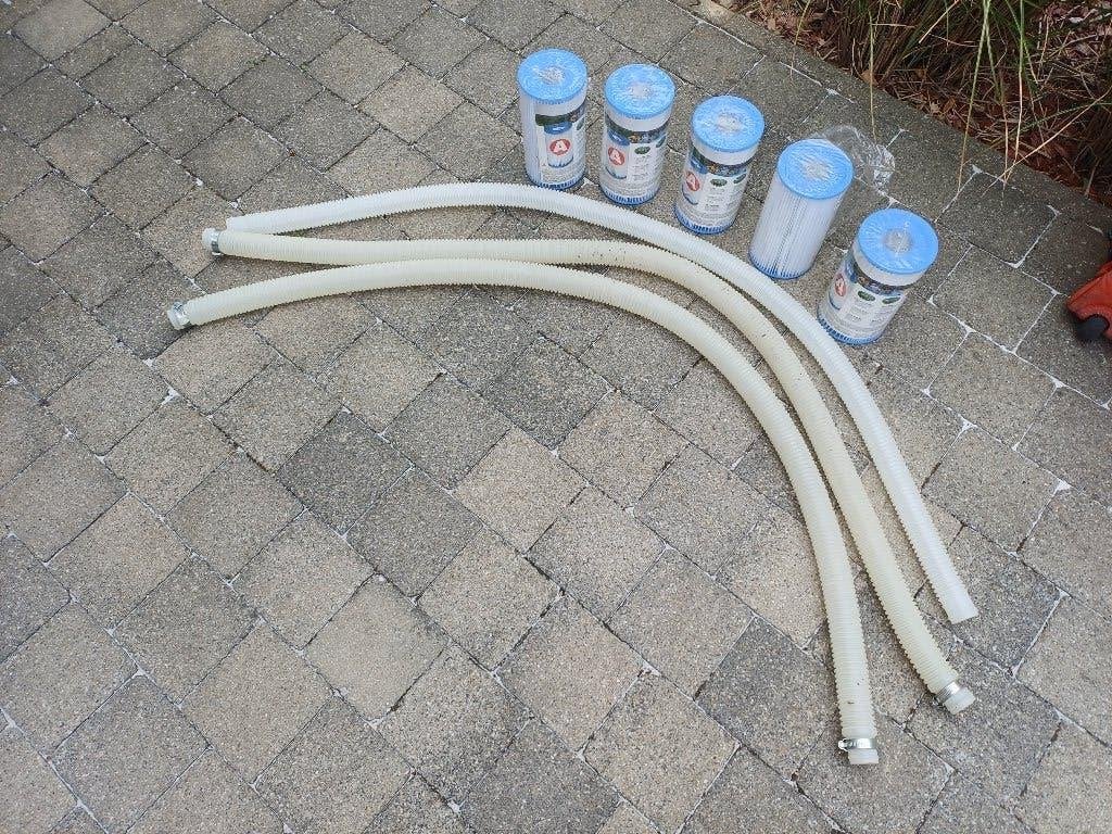 intex piscine matériel filtres bâche tuyaux, Jardin & Terrasse, Enlèvement, Utilisé, Filtre