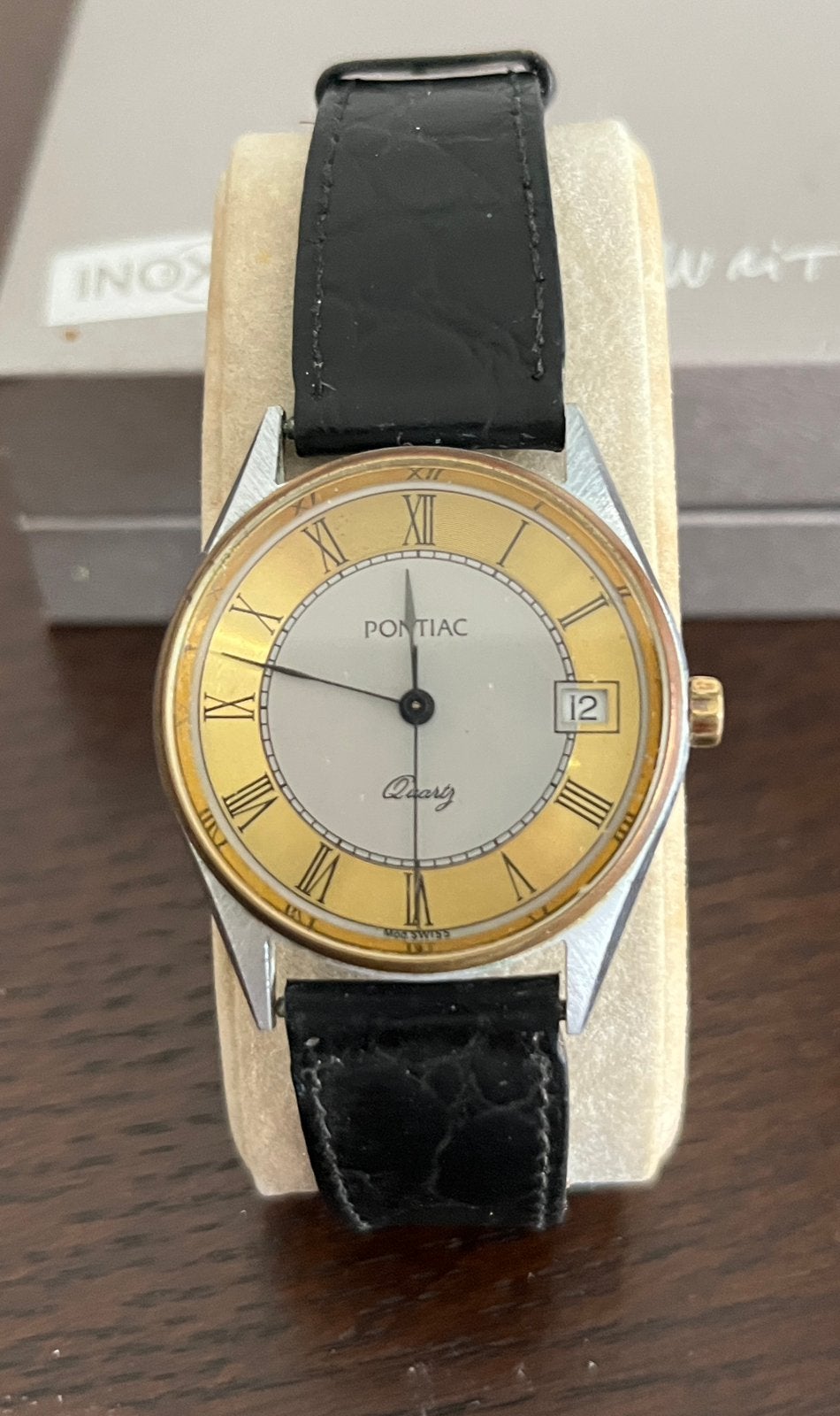 Mooi vintage Pontiac horloge, Ophalen, Gebruikt, Polshorloge, Overige merken