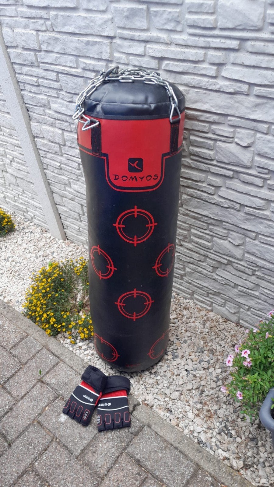 Bokszak Domyos 25kg, Sport en Fitness, Ophalen, Zo goed als nieuw, Bokszak
