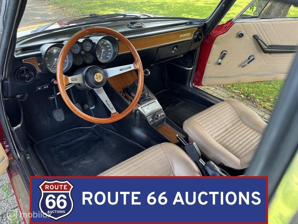 Alfa Romeo 2000 GTV | 1971 | Route 66 Auctions, Autos, Achat, Entreprise, Boîte manuelle, Autre carrosserie