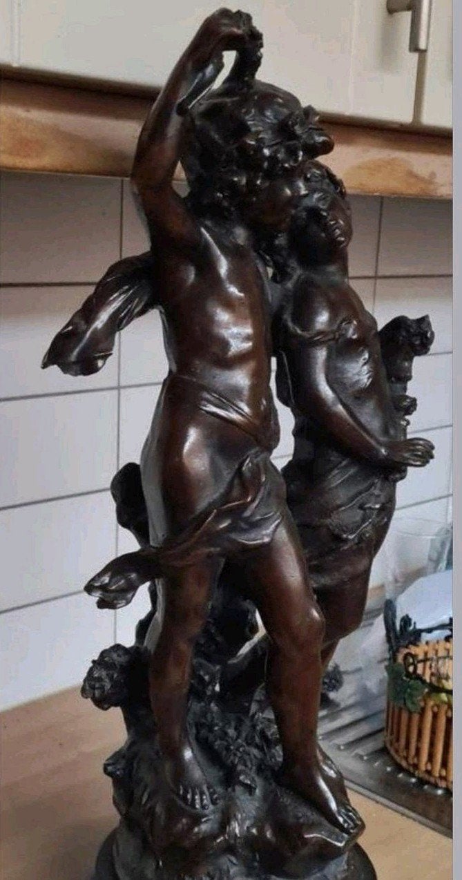 Prachtige Replica August Moreau young lovers, Antiek en Kunst, Ophalen of Verzenden, Beeld