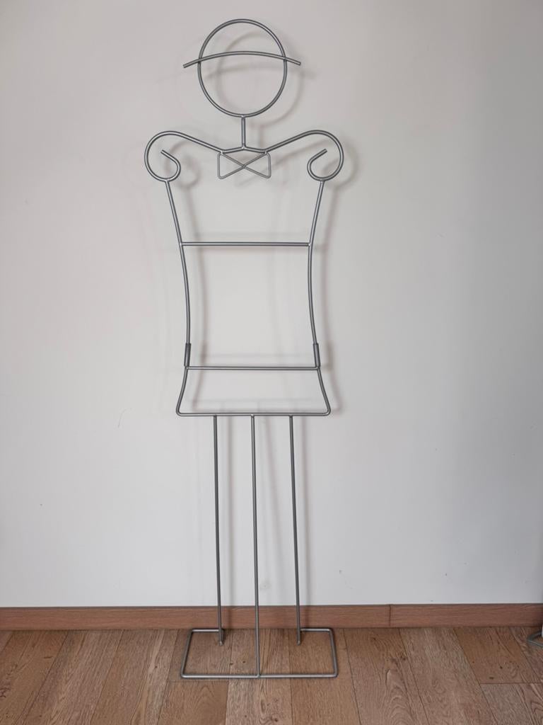 Mannequin en métal, modèle masculin, Comme neuf, Métal, Portemanteau sur pied, 150 à 200 cm
