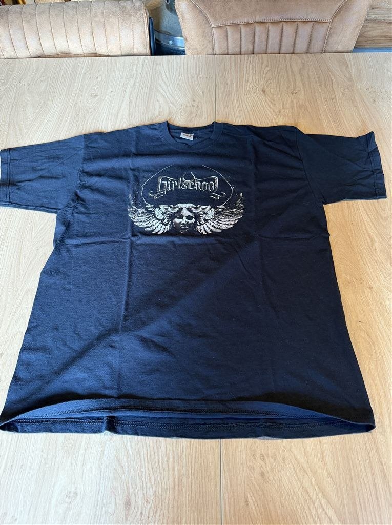 Girlschool Band T-Shirt Maat XL, Ophalen of Verzenden, Zo goed als nieuw, Maat 56/58 (XL)