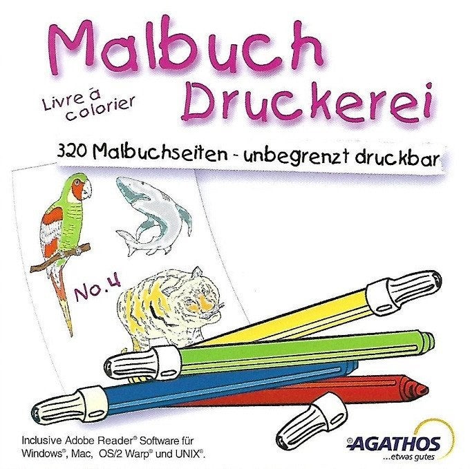 SALE--CD AGATHOS-Malbuch Druckerei CD-ROM Band 4, Verzenden