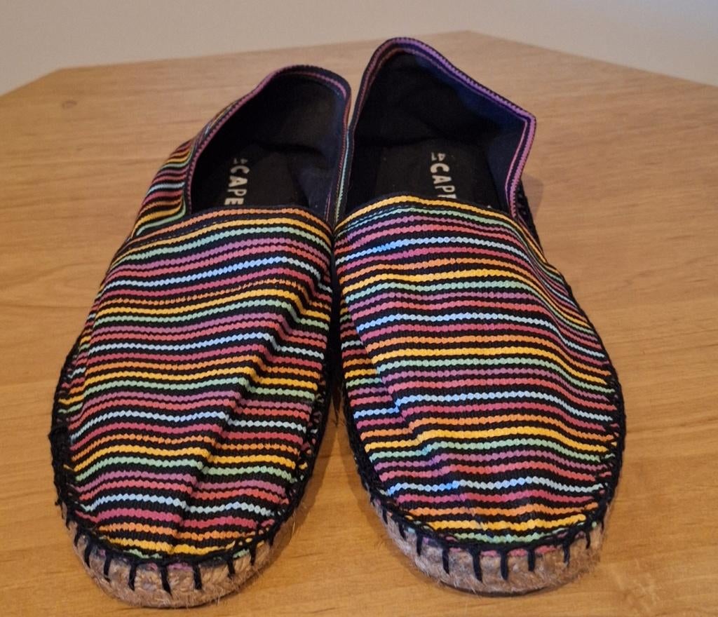 Espadrilles, merk Cape Board, maat 41, veelkleurig, Espadrilles, Overige kleuren, Gedragen, Cape Board