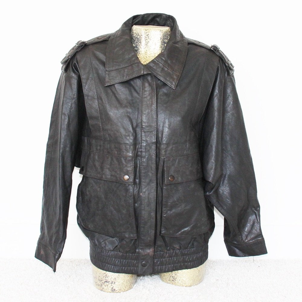 Mooie Soepele Leren Canda Dames Jas281* (Maat 38) € 50,-, Kleding | Dames, Maat 38/40 (M), Verzenden, Zwart, Zo goed als nieuw