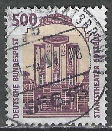Duitsland Bundespost 1993 - Yvert 1495 - Cottbus (ST), Verzenden, Gestempeld