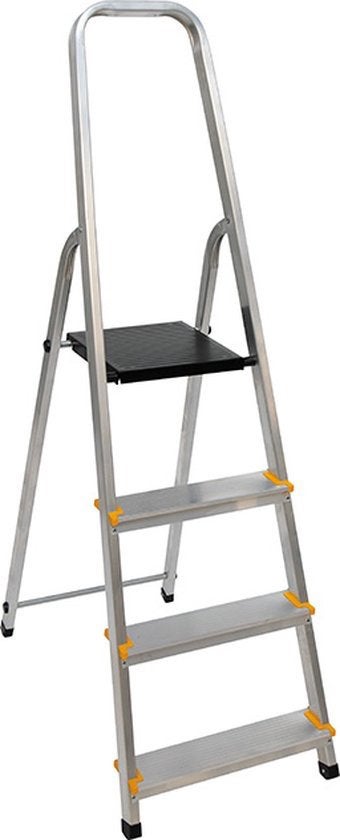 Escalo Easy Step Trapladder 4 Treden - 1.53m Hoog, Neuf, Pliable ou rétractable/escamotable, Moins de 2 mètres, Échelle