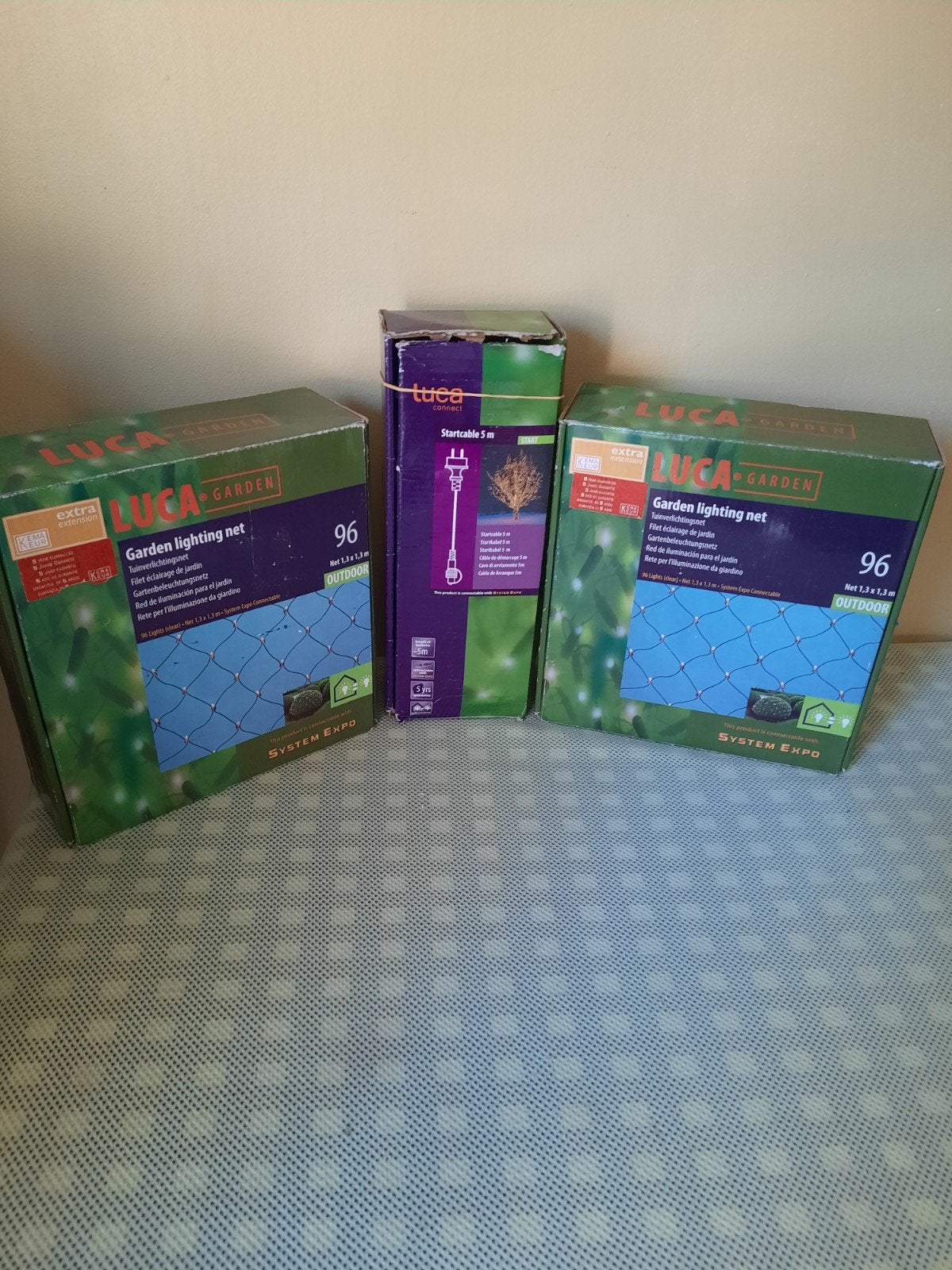2 lichtjes model net met een kabel 5 meter, Ophalen of Verzenden