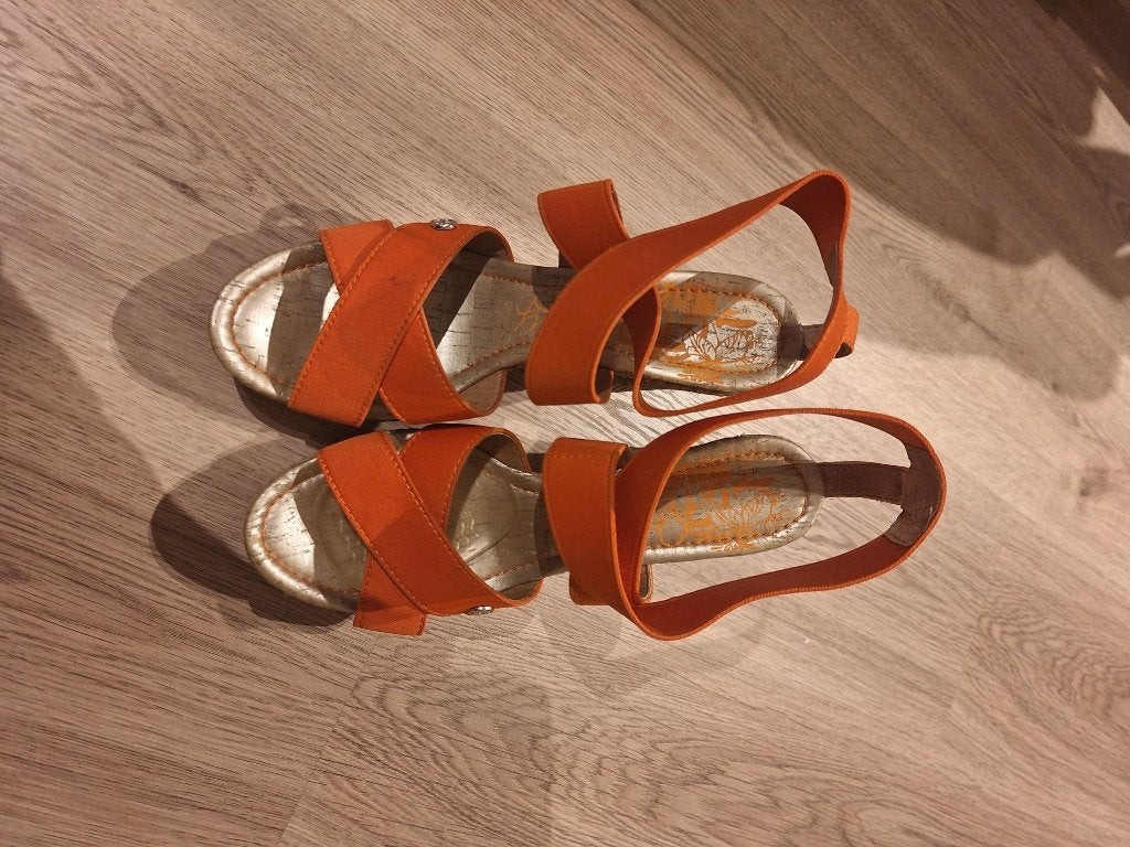NIEUWE toffe damesschoen, Replay, lage prijs!, Zo goed als nieuw, Replay, Oranje, Sandalen of Muiltjes
