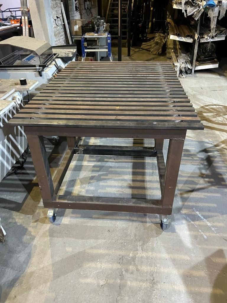 Lastafel met wielen, Ophalen, Zo goed als nieuw, 70 tot 120 cm