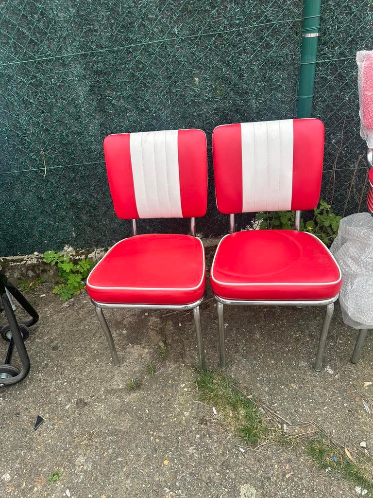 Retro barkrukken & stoelen – 5 stuks in mooie staat, Ophalen