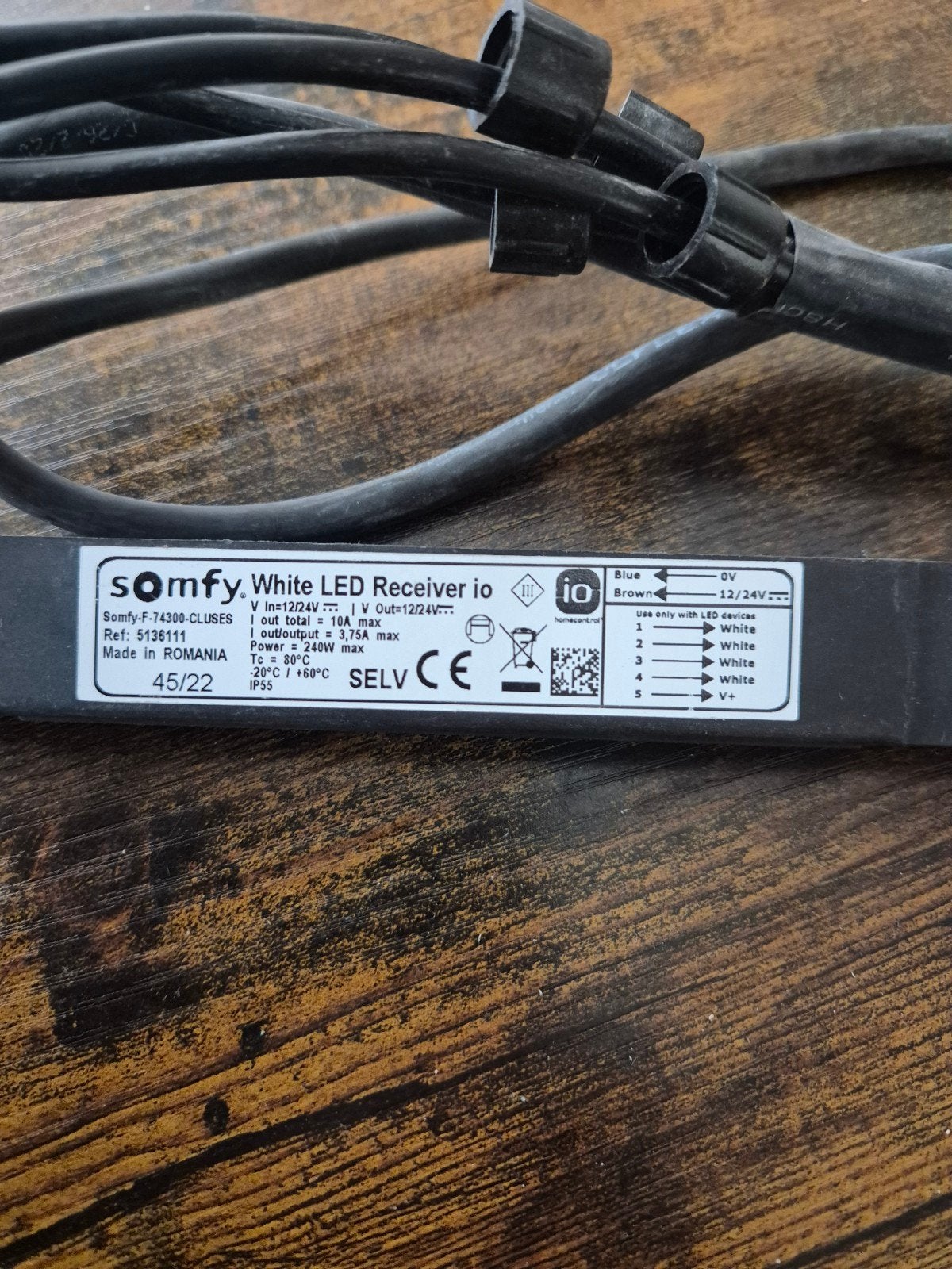 Somfy white led receiver io 4 kanaals nieuw !, Doe-het-zelf en Bouw, Rolluiken, Ophalen
