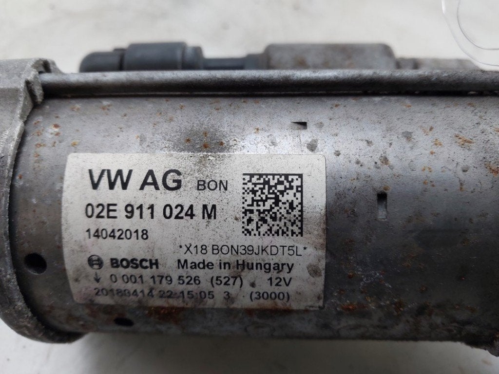 DÉMARREUR Volkswagen Golf VII (AUA) (|02E911024M|), Robert Bosch AG, Volkswagen, Utilisé, Robert-Bosch-Allee 1
74232  Abstatt, DE