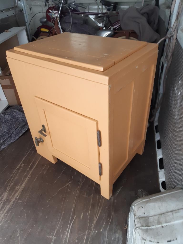 Antieke koelkast 1920, Antiek en Kunst, Curiosa en Brocante, Ophalen