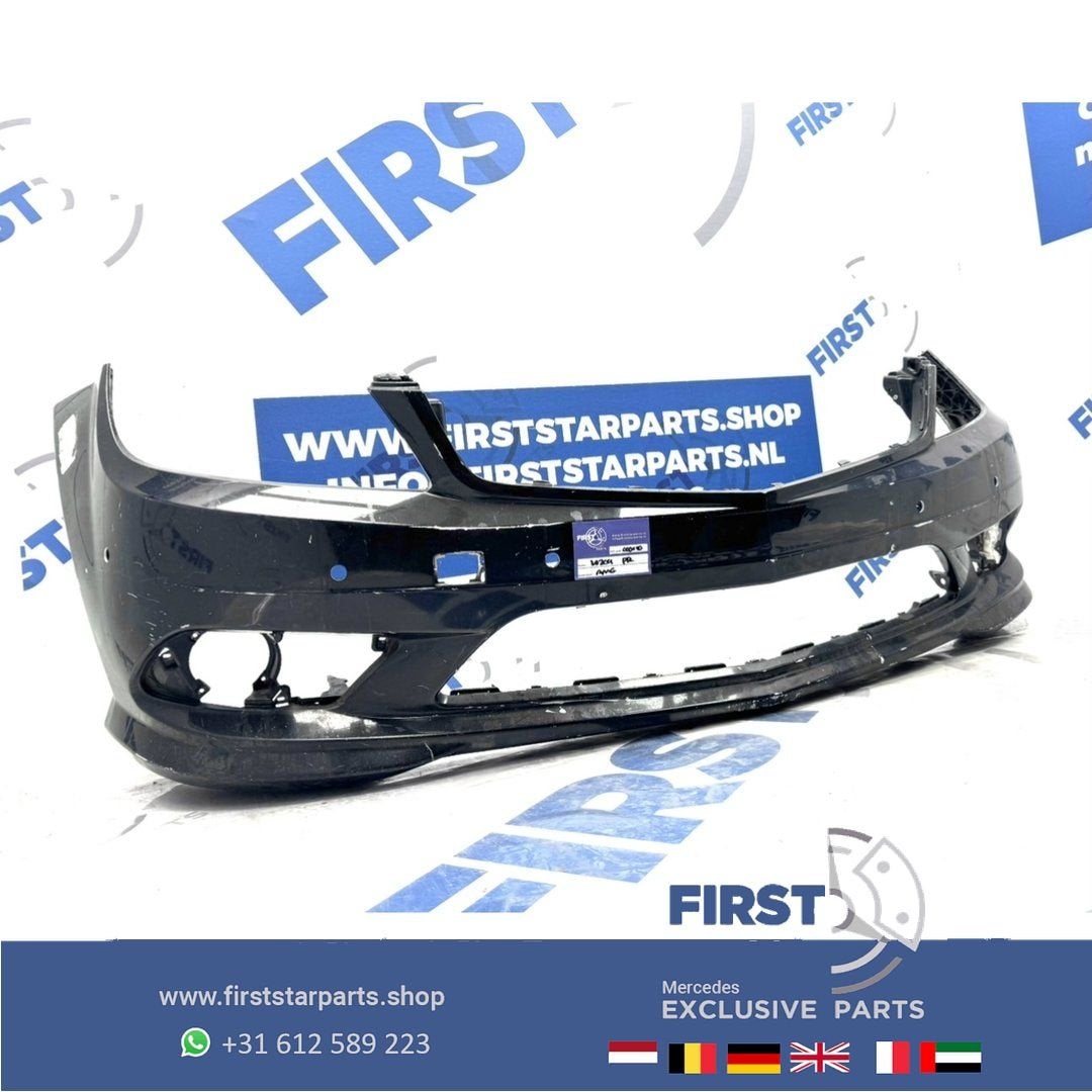 BUMPER W204 AMG voorbumper PDC A2048853725 zwart wit grijs 2, Gebruikt, -, Voor, Ophalen of Verzenden