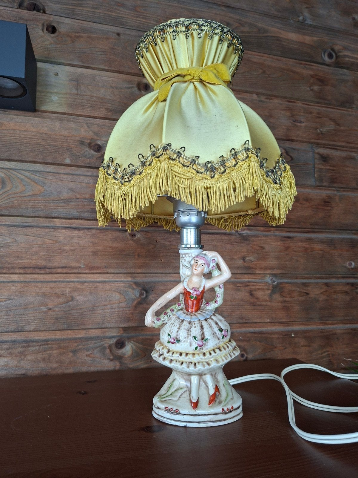Vintage Gräfenthal Porseleinen Danseres Lamp (DDR - 1859), Antiek en Kunst, Ophalen of Verzenden