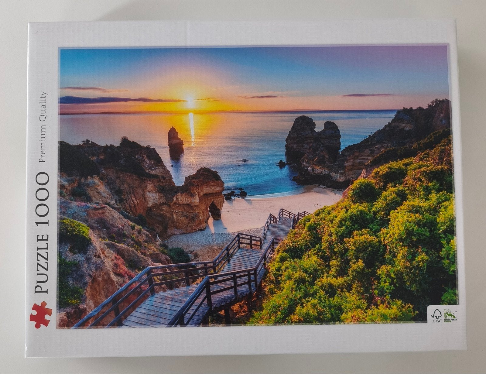 Trefl strandpuzzel 1000 stukjes, Ophalen of Verzenden, 500 t/m 1500 stukjes, Zo goed als nieuw, Legpuzzel