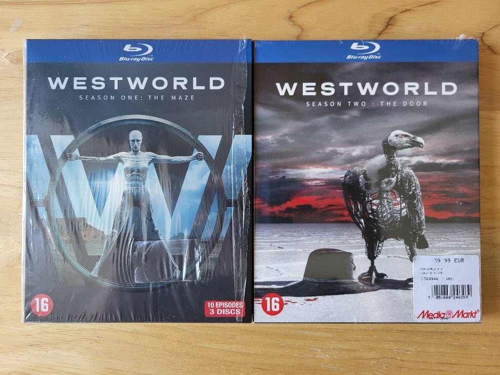 Lot Blu-Ray Westworld saisons 1 & 2, Anglais, Science-Fiction et Fantasy, Comme neuf, Espagnol