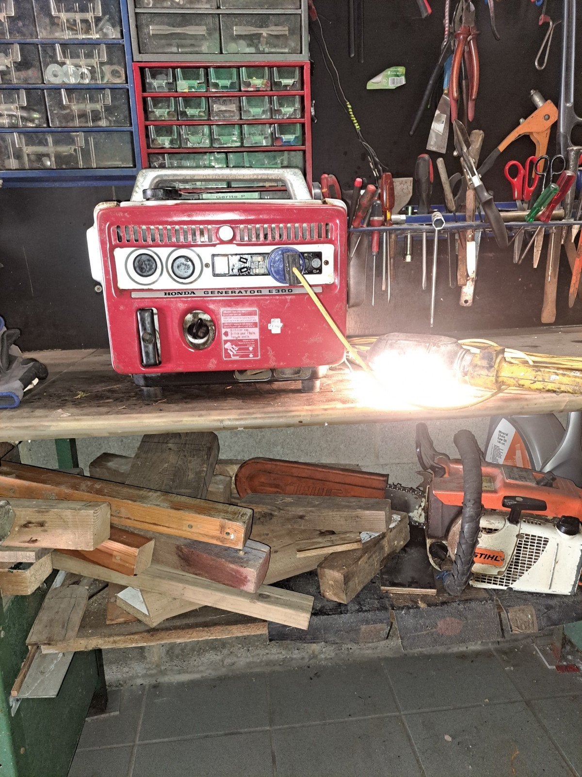 Vintage Honda E300 Generator, Doe-het-zelf en Bouw, Aggregaten, Ophalen