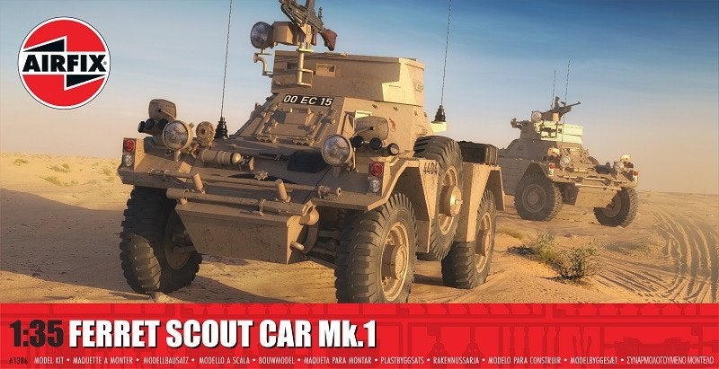 AIRFIX A1386 FERRET SCOUT CAR MK.1 échelle 1/35, Tank, 1:32 tot 1:50, Nieuw, Ophalen of Verzenden