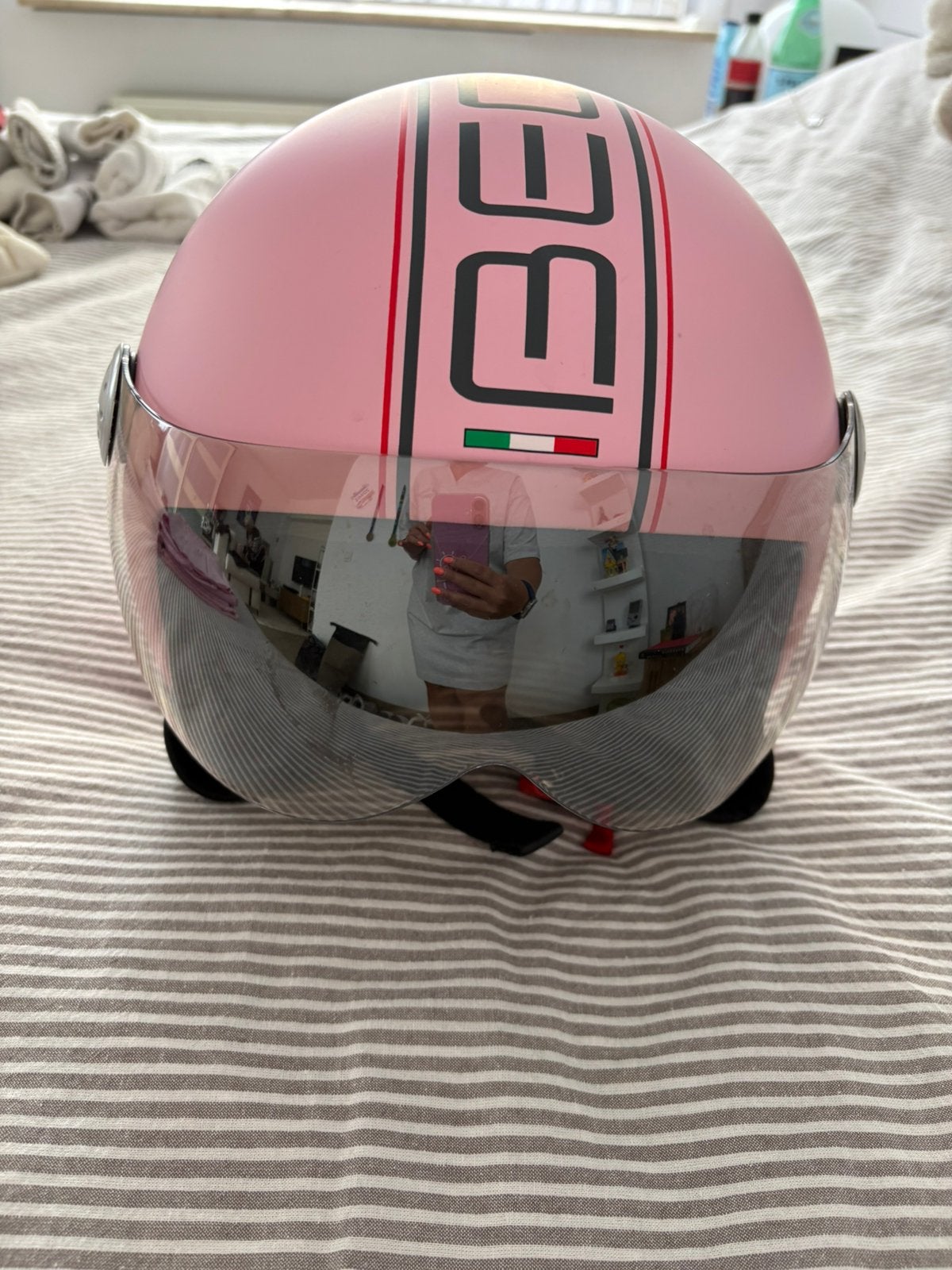 Helm, Fietsen en Brommers, Brommerhelmen, Ophalen, Zo goed als nieuw, Extra large of groter
