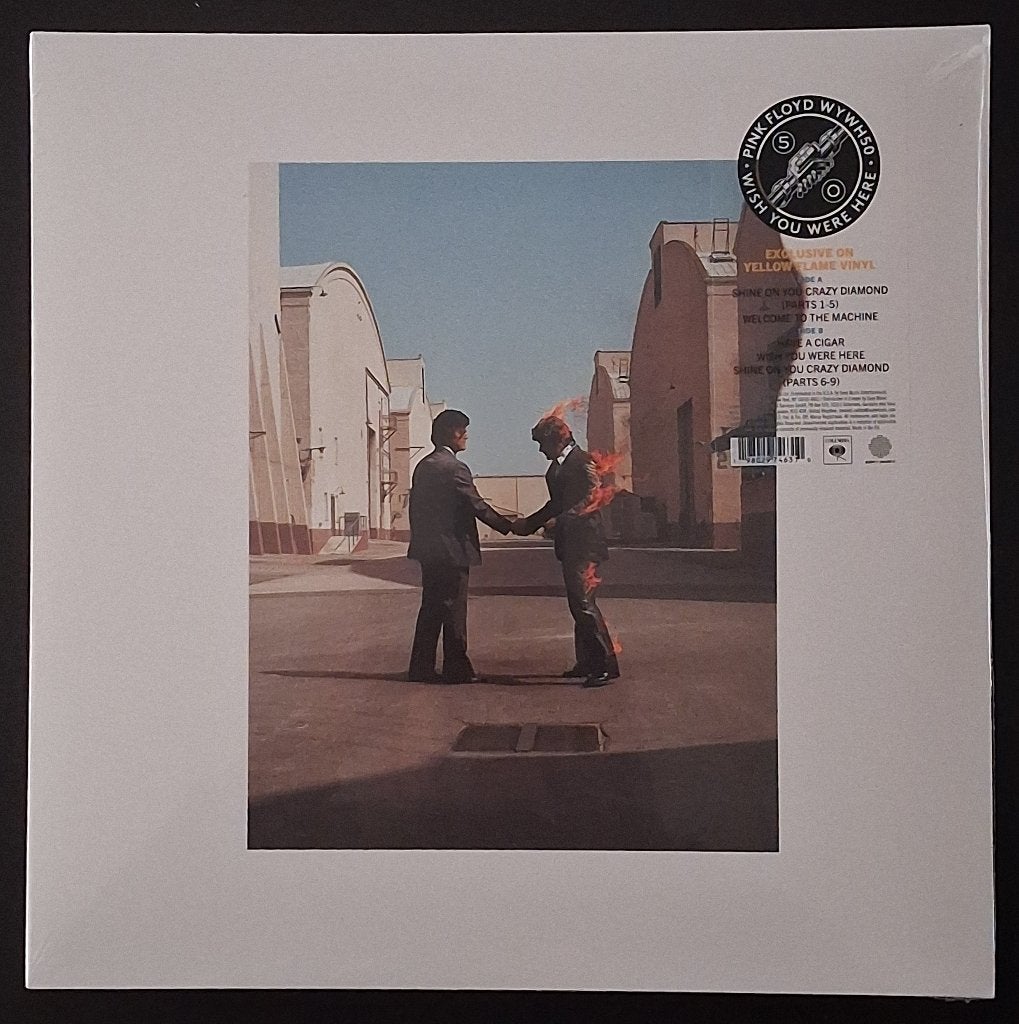 LP Pink Floyd - Wish You Were Here (Limited - Yellow Flame), CD & DVD, Vinyles | Rock, 12 pouces, Progressif, Enlèvement ou Envoi